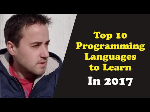 Top 10 Programming Languages to Learn in 2017